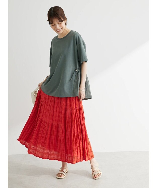 Green Parks 脇ドロストドッキングプルオーバー Khaki