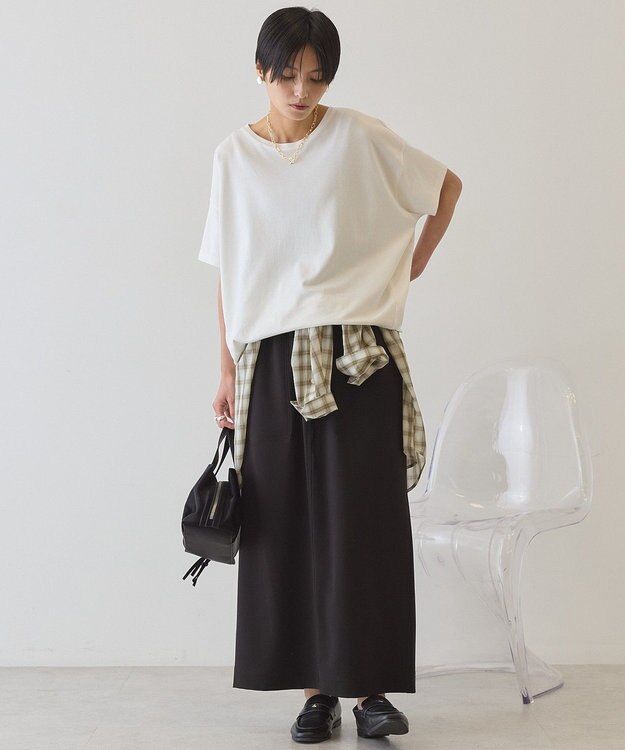 AMERICAN HOLIC 半袖コクーンカットプルオーバー Off White