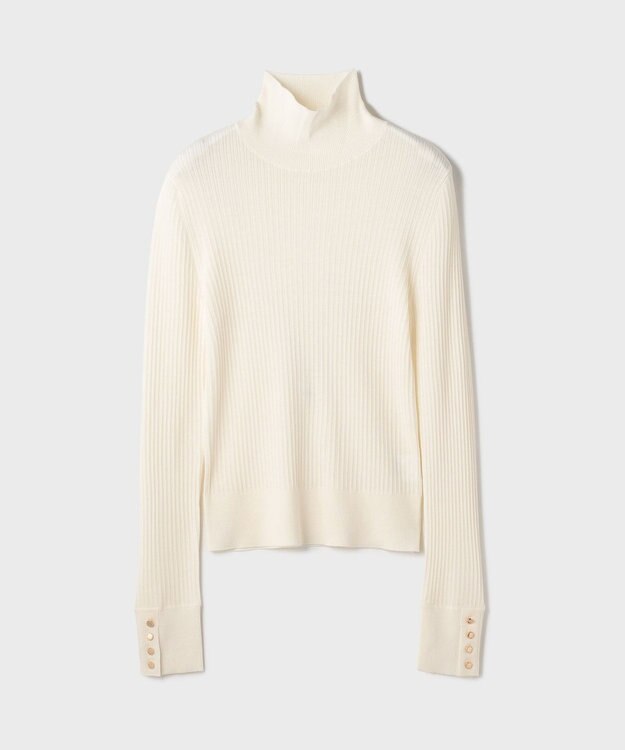 GRACE CONTINENTAL ウールハイゲージニットトップ ホワイト