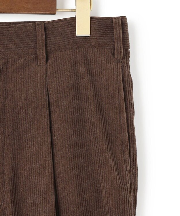 J.PRESS MEN 【WEB・一部店舗限定】トリコットコーデュロイ 1タックトラウザー ブラウン系