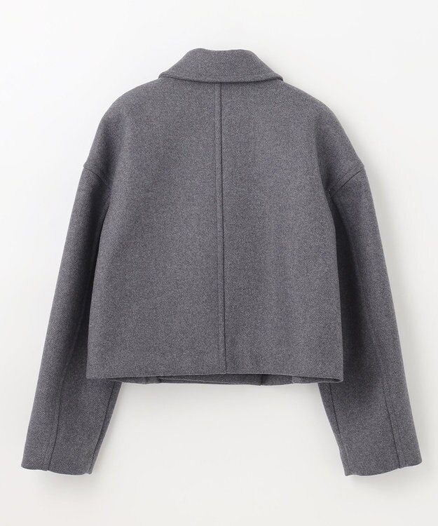 NAVE 【Nave】ダブルメルトン ショートPコート チャコール系