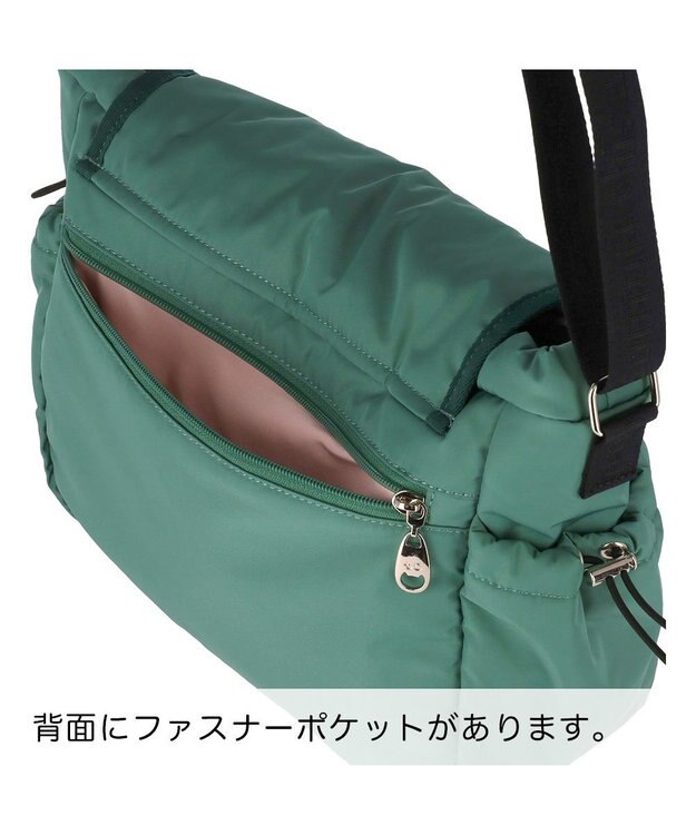 tsumori chisato CARRY ネコメタル ショルダーバッグ グリーン