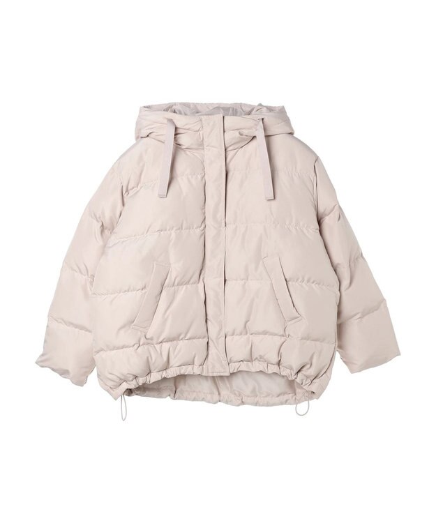 earth music&ecology フーディー中綿ブルゾン Beige