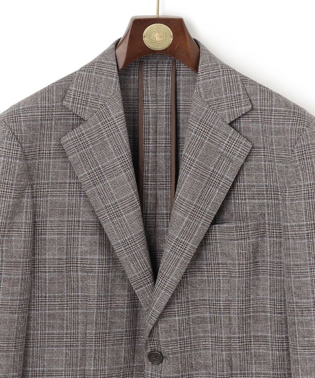 J.PRESS MEN 【NEW STAGE】 KASURI DYEING チェック ジャケット ブラウン系3