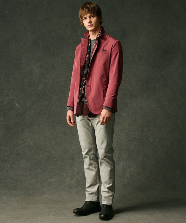 JOSEPH ABBOUD 【ストレッチ/パウダータッチ/JAPANファブリック】アーティローザストレッチジャケット ワイン系