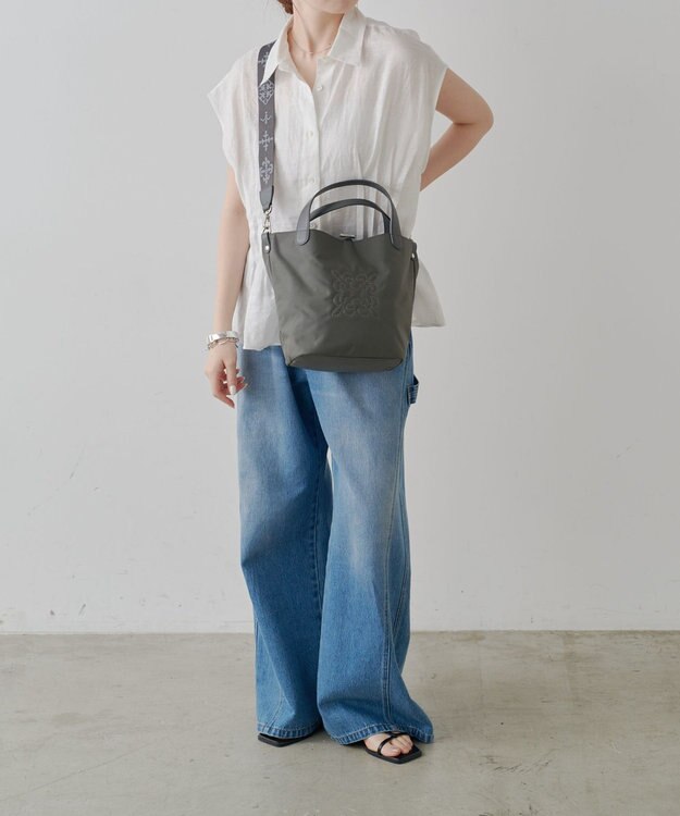 russet コーデュラナイロン2WAYタウントートバッグ(CE-1673-WEB) Gray