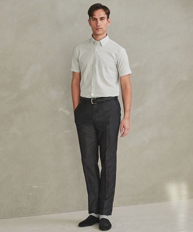 GOTAIRIKU とにかく涼しい/酷暑対応【吸水速乾】クールマックスサッカーシャツ（25/26年モデル） ライトグレー×白