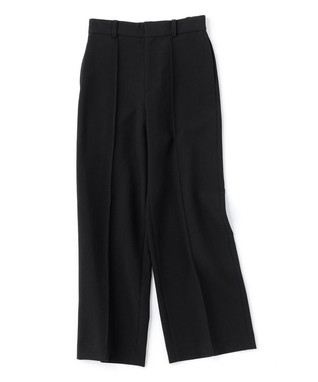 UNFILO イージーケア ワイドパンツ ブラック