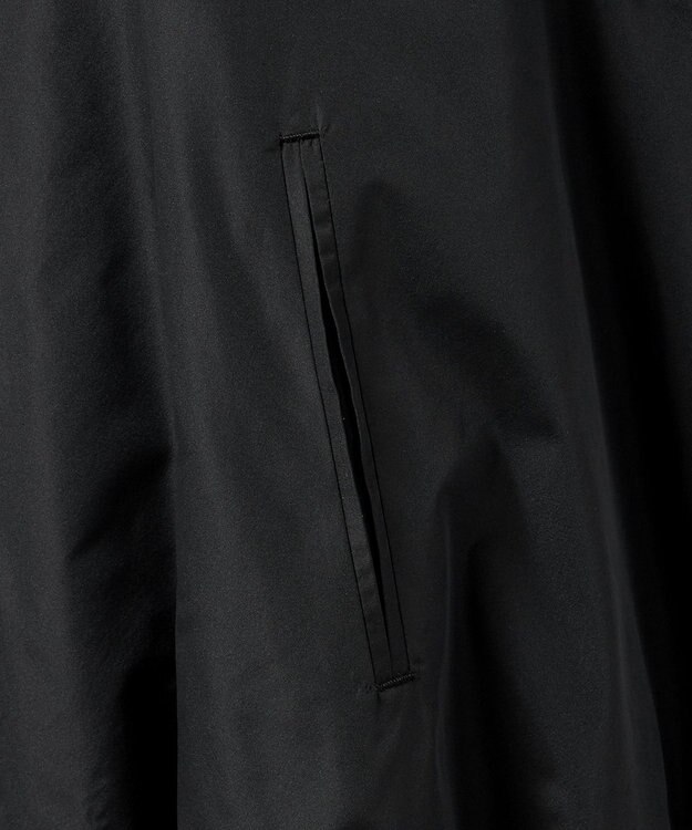 23区 【エステータ】シルクブレンド ライトタフタ ジップアップ ベスト ブラック