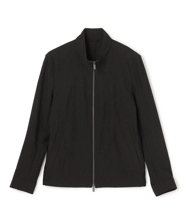 JOSEPH HOMME 【新型】トリコサッカーストレッチ スタンドカラーブルゾン ブラック系