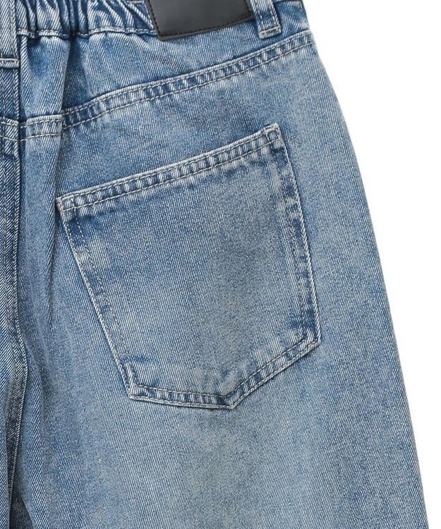 Green Parks ・ＥＬＥＮＣＡＲＥ　ＤＵＥ　デニムタックワイドパンツ Indigo