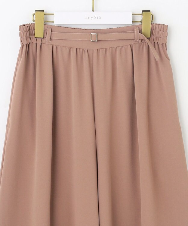 ANY SIS 【接触冷感＆UVカット】サラキレイワイド パンツ テラコッタ