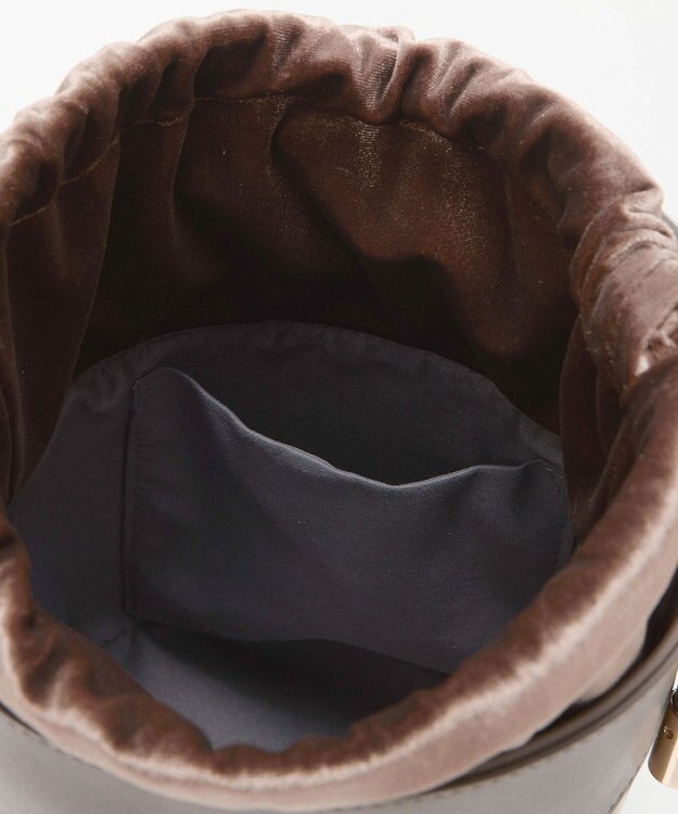 TOPKAPI 【TREASURE TOPKAPI】フェイクレザー バケツ 巾着 ショルダー バッグ トープ