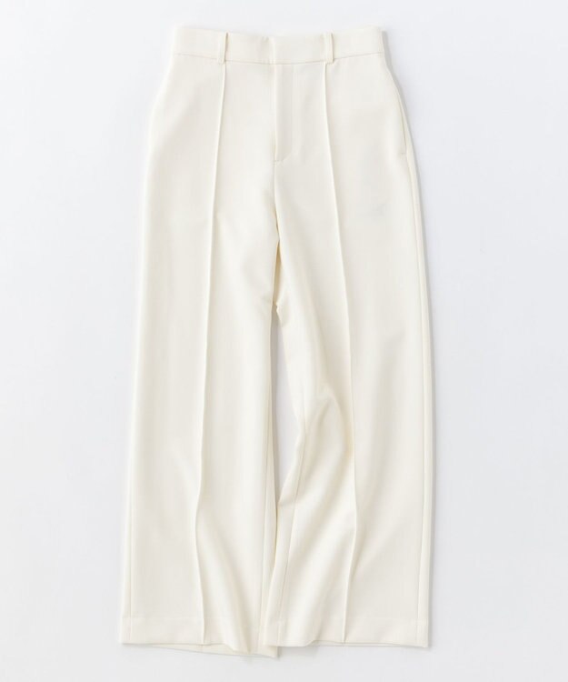 UNFILO イージーケア ワイドパンツ アイボリー