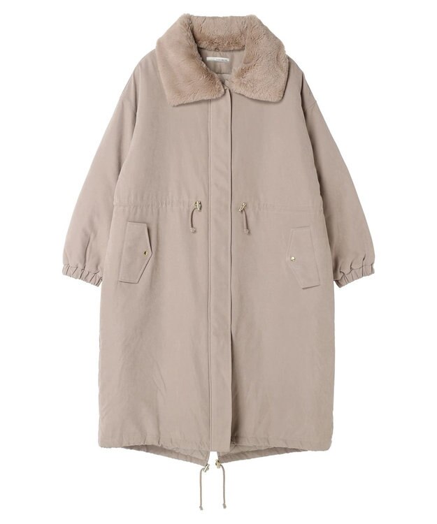 Green Parks ・ＥＬＥＮＣＡＲＥ　ＤＵＥ　中綿モッズロングコート Beige