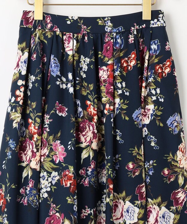 組曲 S 【23AW】ローズブーケプリント フレアスカート ネイビー系5