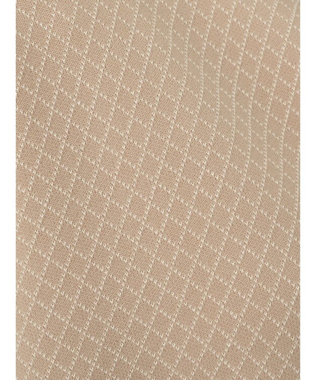 earth music&ecology ダイヤ柄ジャガードカーディガン Beige