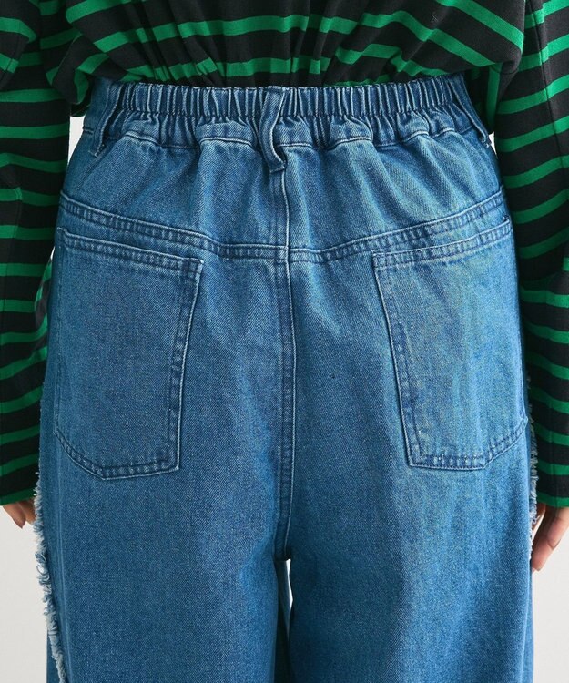 Green Parks ・ＤＯＵＢＬＥ　ＦＬＡＧＳ　サイドキリカエデニム Indigo