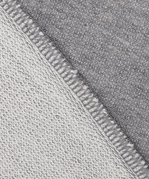 JOSEPH ABBOUD MOUNTAIN 【UNISEX】オーガニックコットン ビンテージインレーハーフZIP ライトグレー系