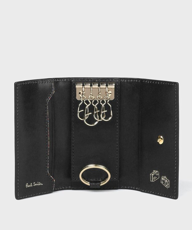 Paul Smith ベジタン SS26 キーケース ブラック