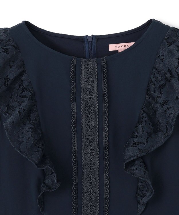 TOCCA 【消臭】DANCING LACE TOPS  トップス ネイビー系