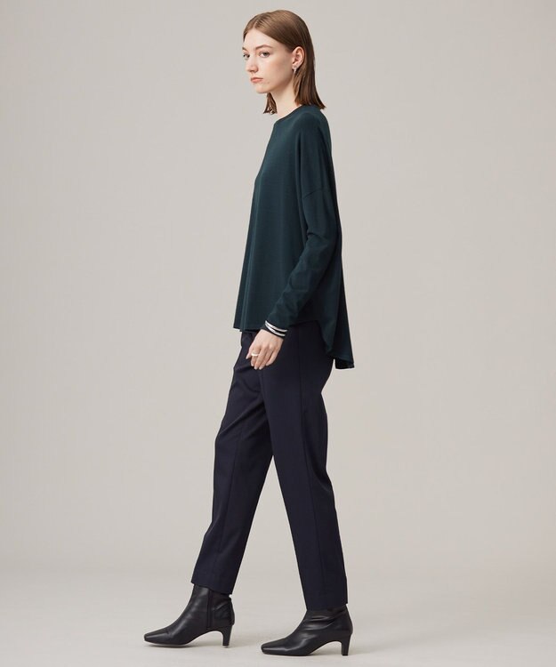 ICB 【洗える】 ヴィスコースワイド プルオーバー ミッドグリーン系