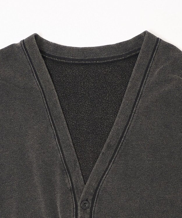 WEGO 【ユニセックス着用ITEM】ケミカルスウェットカーディガン ブラック