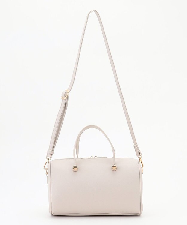 ANY SIS 【2WAY】メタルアクセント ボストンバッグ アイボリー