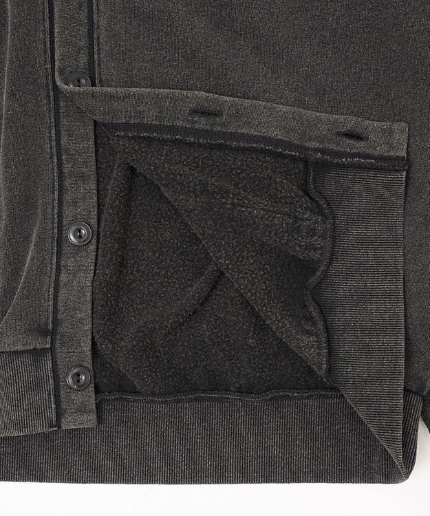 WEGO 【ユニセックス着用ITEM】ケミカルスウェットカーディガン ブラック