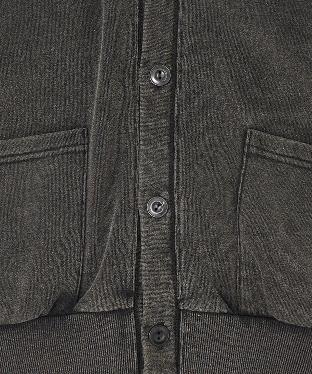 WEGO 【ユニセックス着用ITEM】ケミカルスウェットカーディガン ブラック