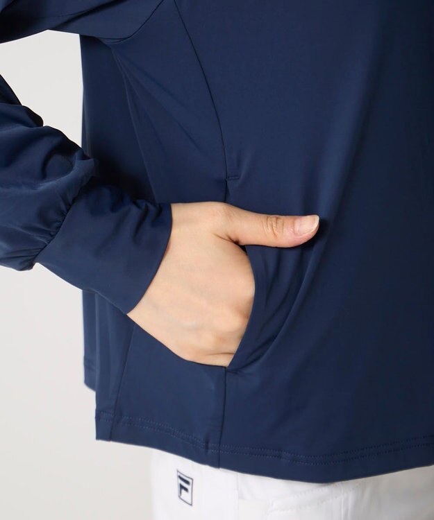 FILA GOLF／marie claire 【FILA GOLF】スーパーナイロンクール｜超接触冷感UVパーカー ネイビー