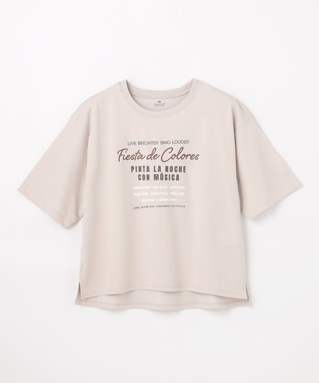 ANY ANYファンクションロゴTシャツ グレージュ