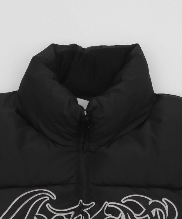 WEGO 【ユニセックス着用ITEM/MLサイズ展開】パファーグラフィックブルゾン ブラック