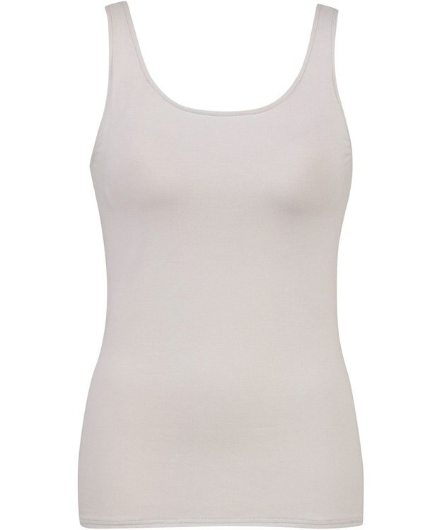 Wing カップ付きタンクトップ 綿混(身生地部) ラク きれいなバストシルエット 【シンクロブラトップ 綿混タイプ】 ブラトップ ET1132 ウイング／ワコール シェルベージュ