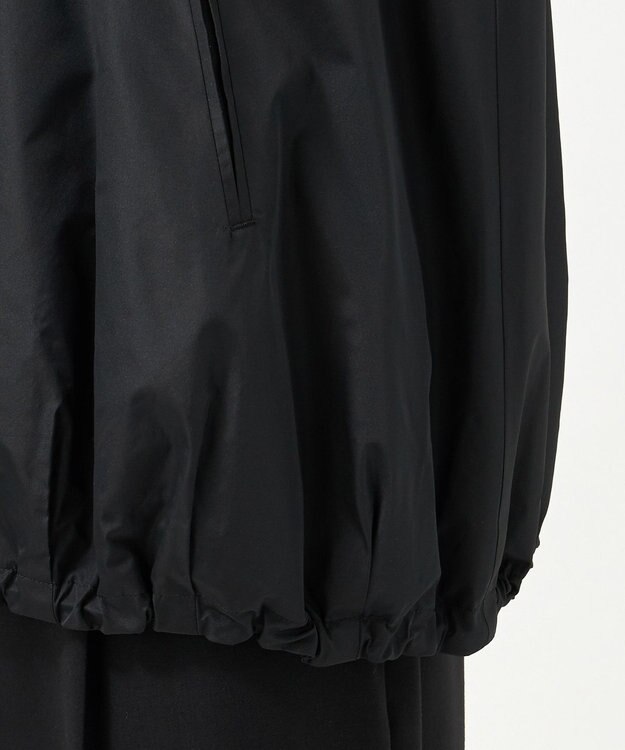 23区 【エステータ】シルクブレンド ライトタフタ ジップアップ ベスト ブラック