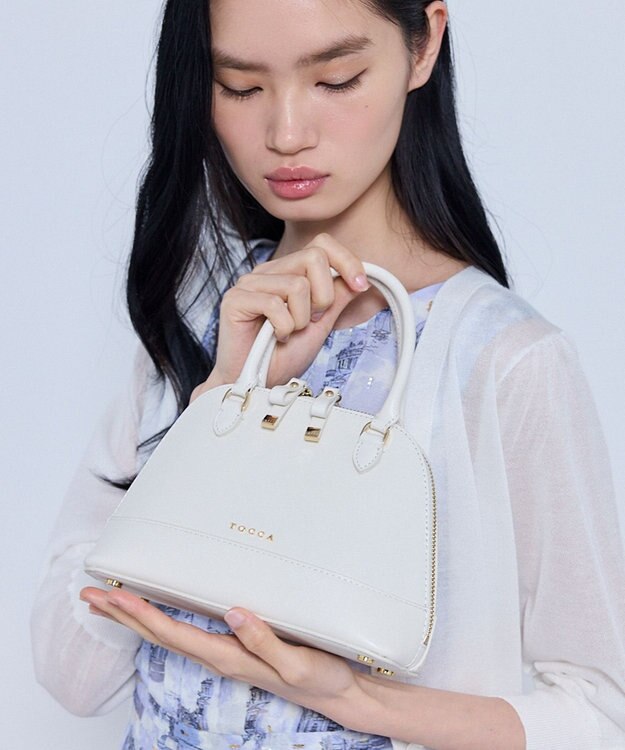 TOCCA LE SOMMET MINI BUGATTI BAG レザーバッグ アイボリー系
