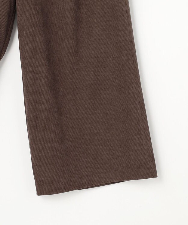 ANY コーデュロイタックバギーパンツ ブラウン