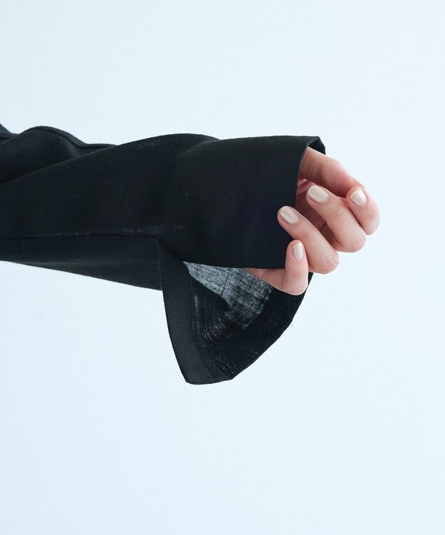 CRAFT STANDARD BOUTIQUE リネンライクオーバーサイズジャケット Black