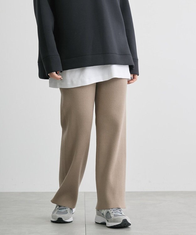 AMERICAN HOLIC バイパチリブニットパンツ Mocha