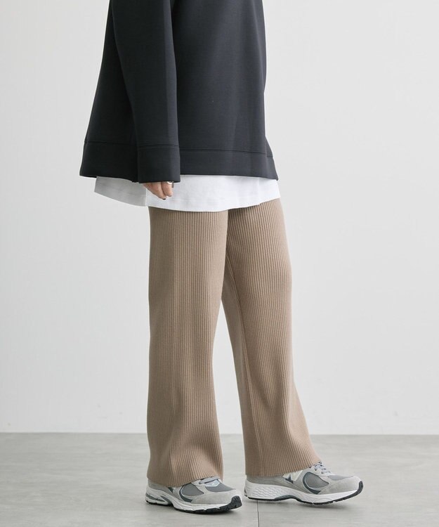 AMERICAN HOLIC バイパチリブニットパンツ Mocha