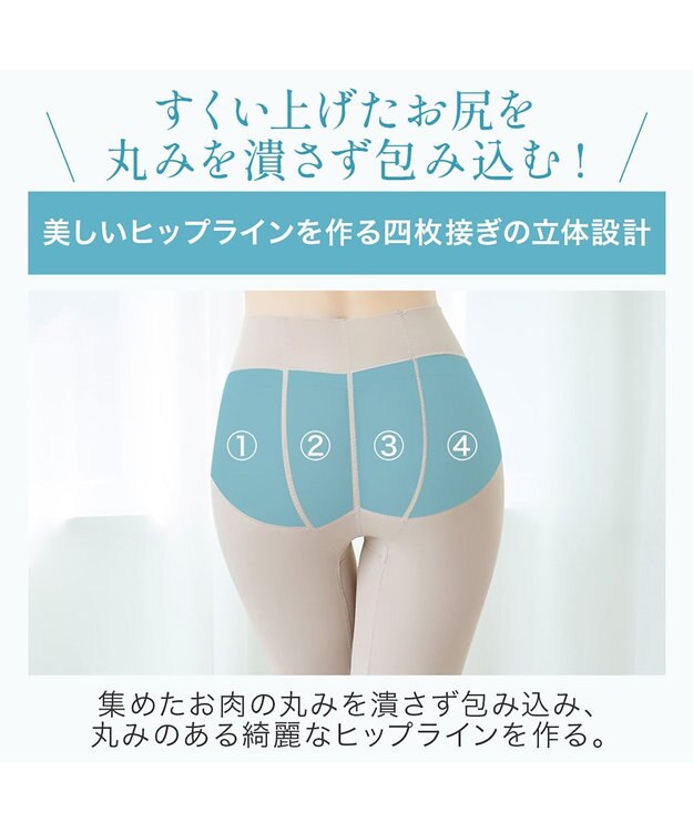 BRADELIS New York 【BRADELIS NewYork peace】　きゅっとヒップアップガードル23 グレージュ