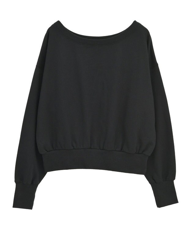 Green Parks オフショルスウェット Black