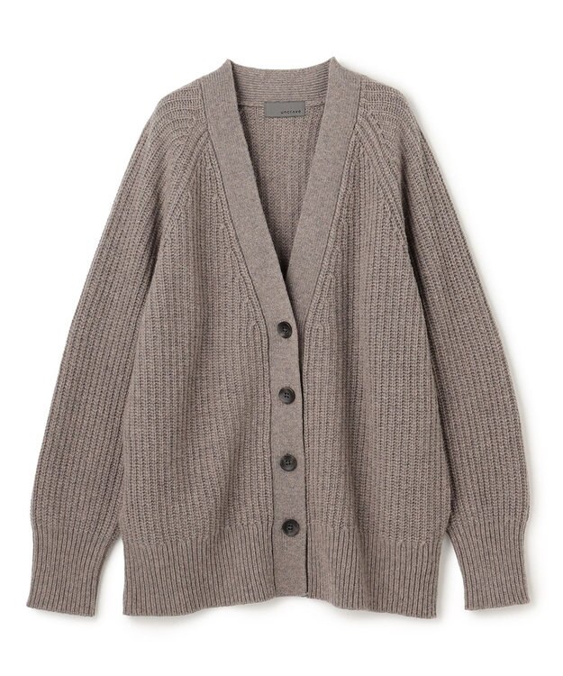 uncrave チャンキーニット カーディガン カーキグレー