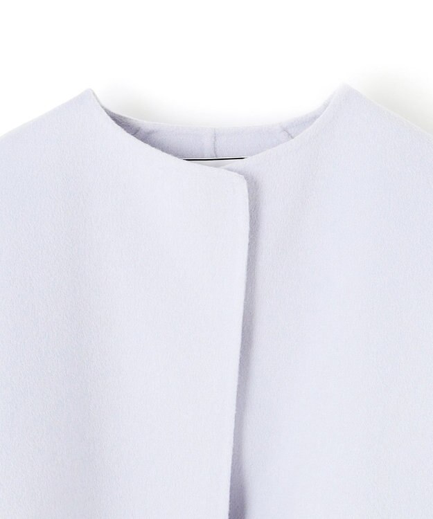 BEIGE， 【WEB限定】VERDUN / ウールリバーショートコート Sax