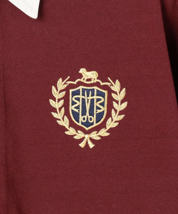 J.PRESS MEN 【J.PRESS ORIGINALS × CLUEL】【UNISEX】クレストロゴ ラガーシャツ ワイン系