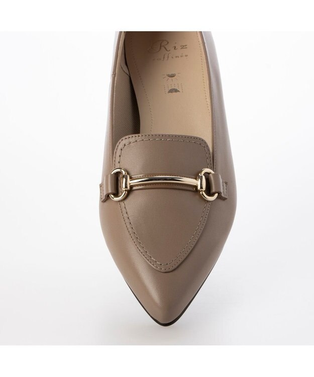 Riz raffinee 【レイン対応】ビットローファー ダークベージュ