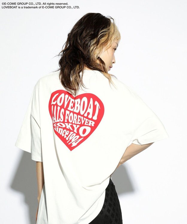 Green Parks ■ＬＯＶＥＢＯＡＴ　ハートロゴｐｔビッグＴＥＥ White