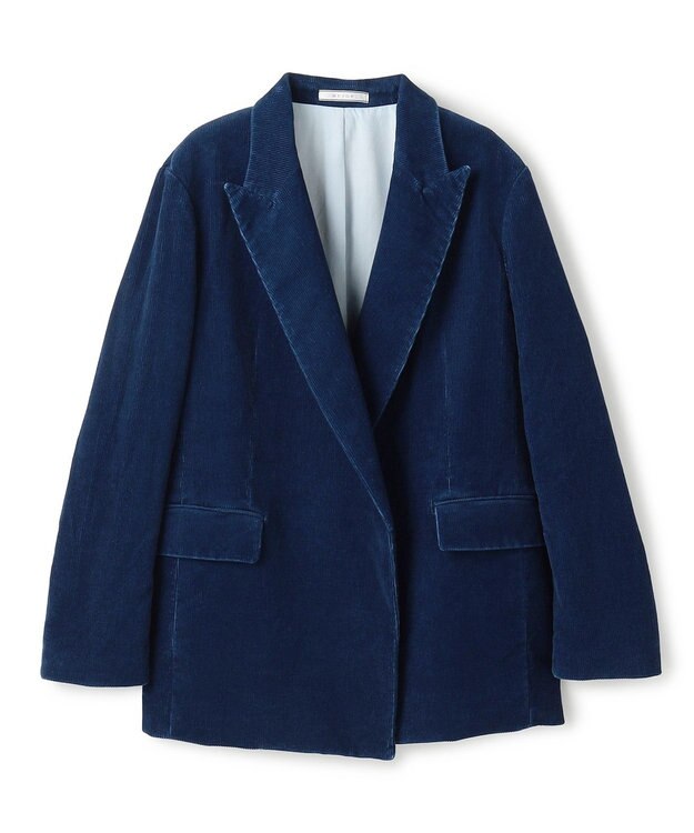 BEIGE， 【FUDGE 10月号掲載】BANGS / コットンコーデュロイテーラードジャケット Indigo