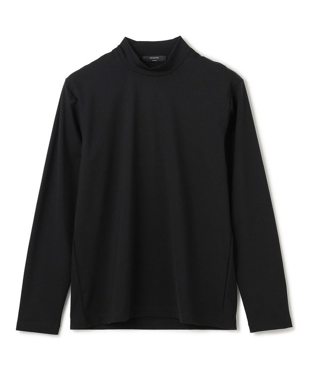 JOSEPH HOMME コンパクトストレッチジャージー    モックネックカットソー ブラック系