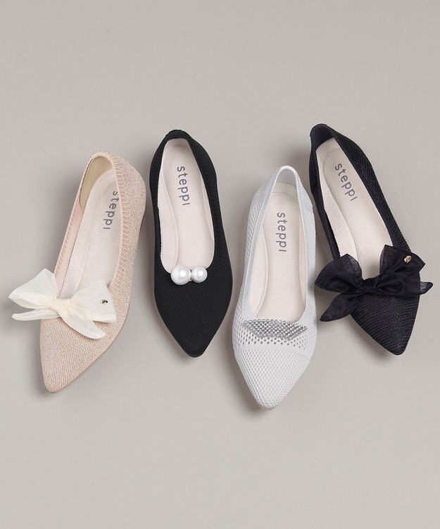 steppi ビジュー シュークリップ シルバー